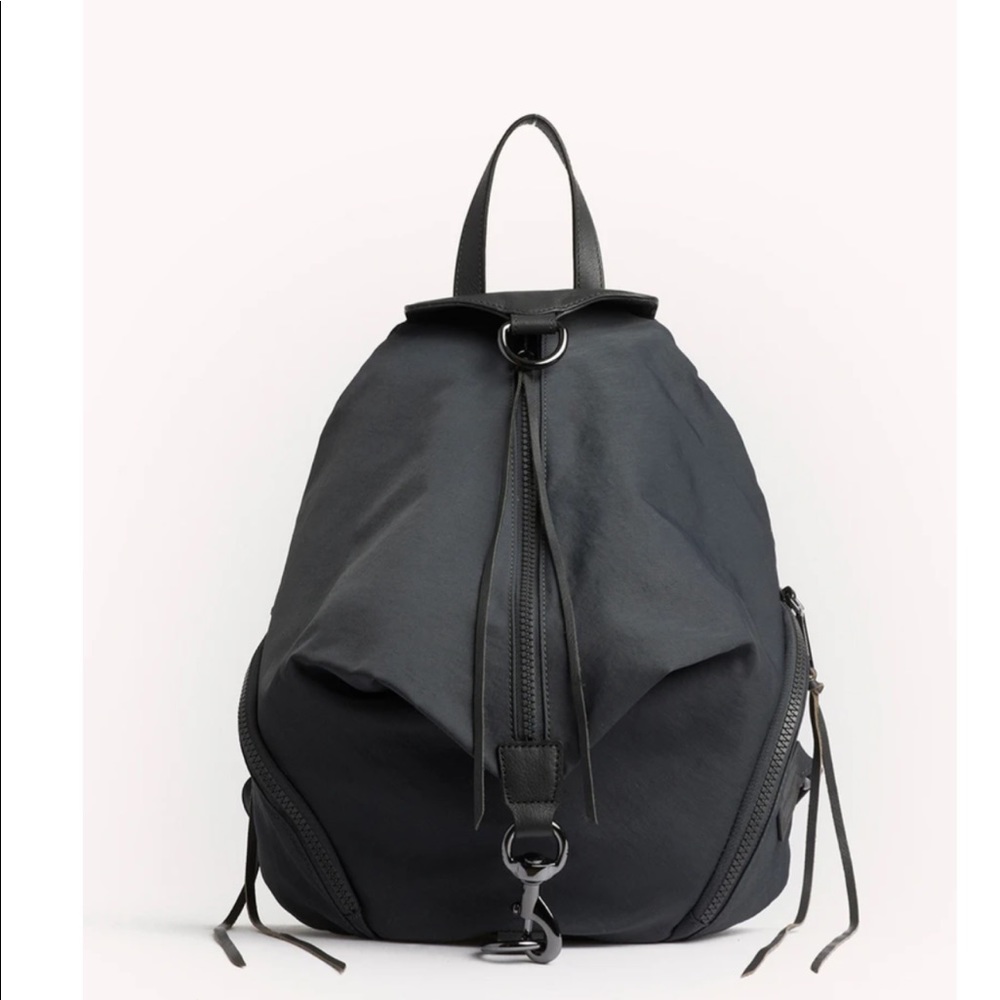 NWT Rebecca Minkoff Julian Nylon Backpack Deep Slate Grey